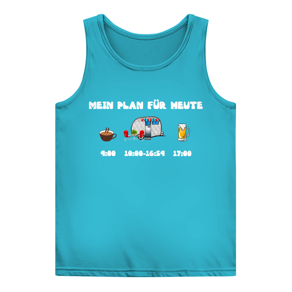 Mein Plan für heute: Kaffee, Camping, Bier - Frauen Tank Top