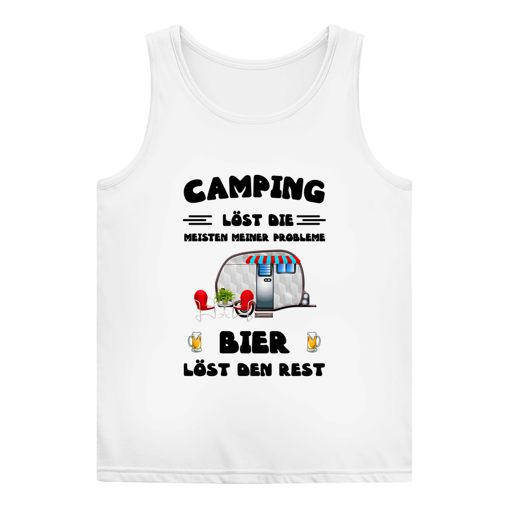 Camping löst die meisten Probleme, Bier den Rest - Frauen Tank Top