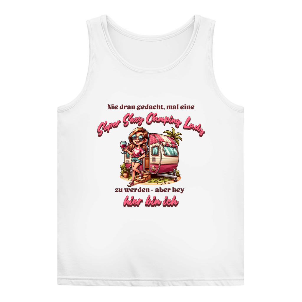 Super Sexy Camping Lady (Wein) - Frauen Tank Top