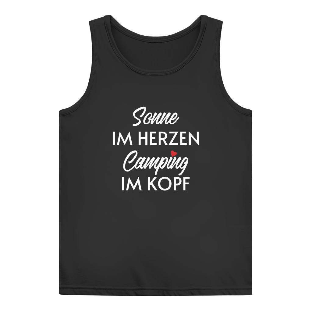 Sonne im Herzen Camping im Kopf - Frauen Tank Top