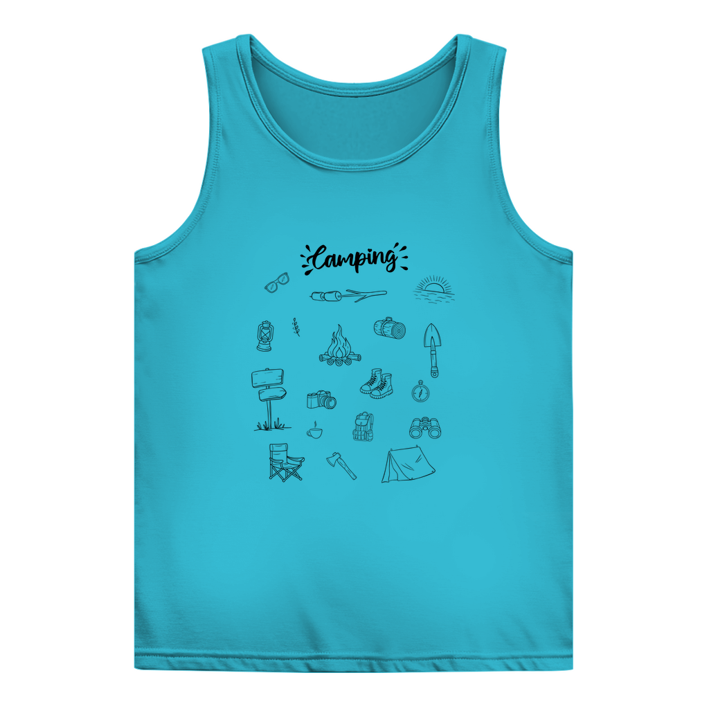 Camping-Motive Kritzeldesign - Frauen Tank Top