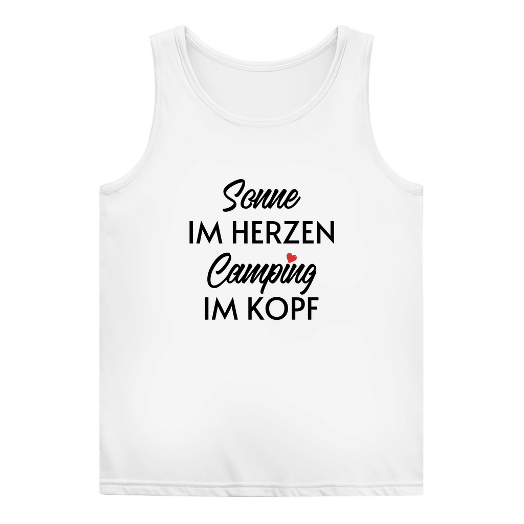 Sonne im Herzen Camping im Kopf - Frauen Tank Top