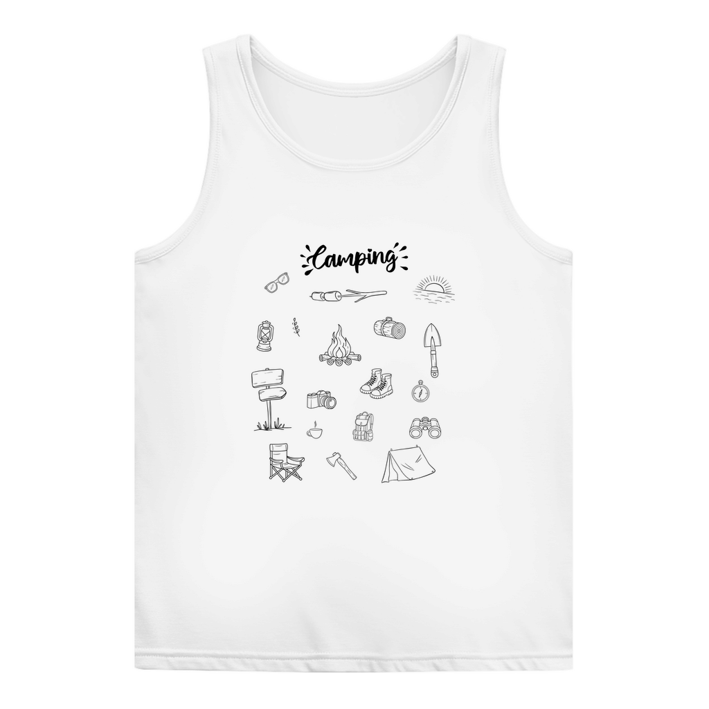 Camping-Motive Kritzeldesign - Frauen Tank Top