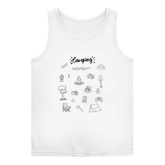 Camping-Motive Kritzeldesign - Frauen Tank Top