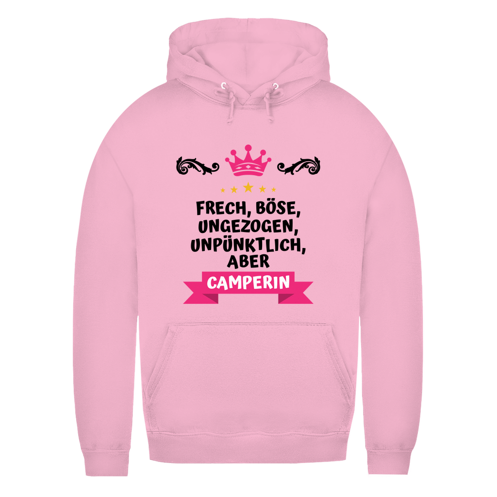 Freche Camperin - Frauen Hoodie - Campingfamilie.de