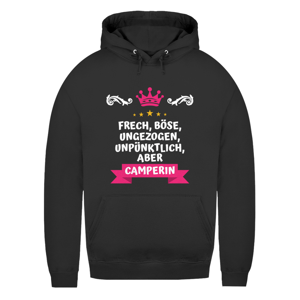 Freche Camperin - Frauen Hoodie - Campingfamilie.de