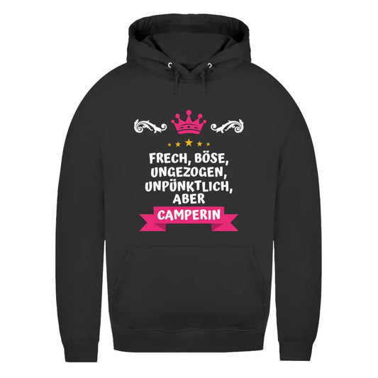 Freche Camperin - Frauen Hoodie - Campingfamilie.de