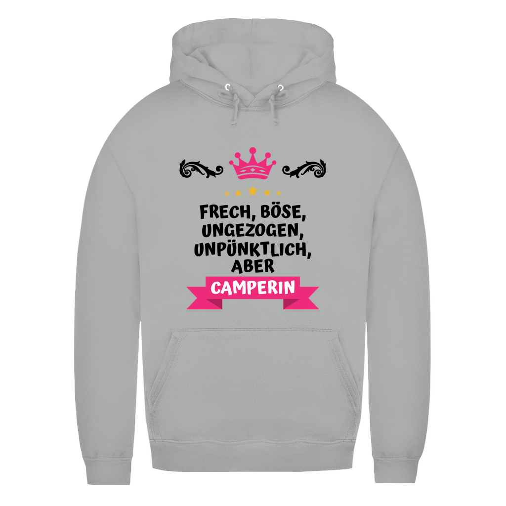 Freche Camperin - Frauen Hoodie - Campingfamilie.de