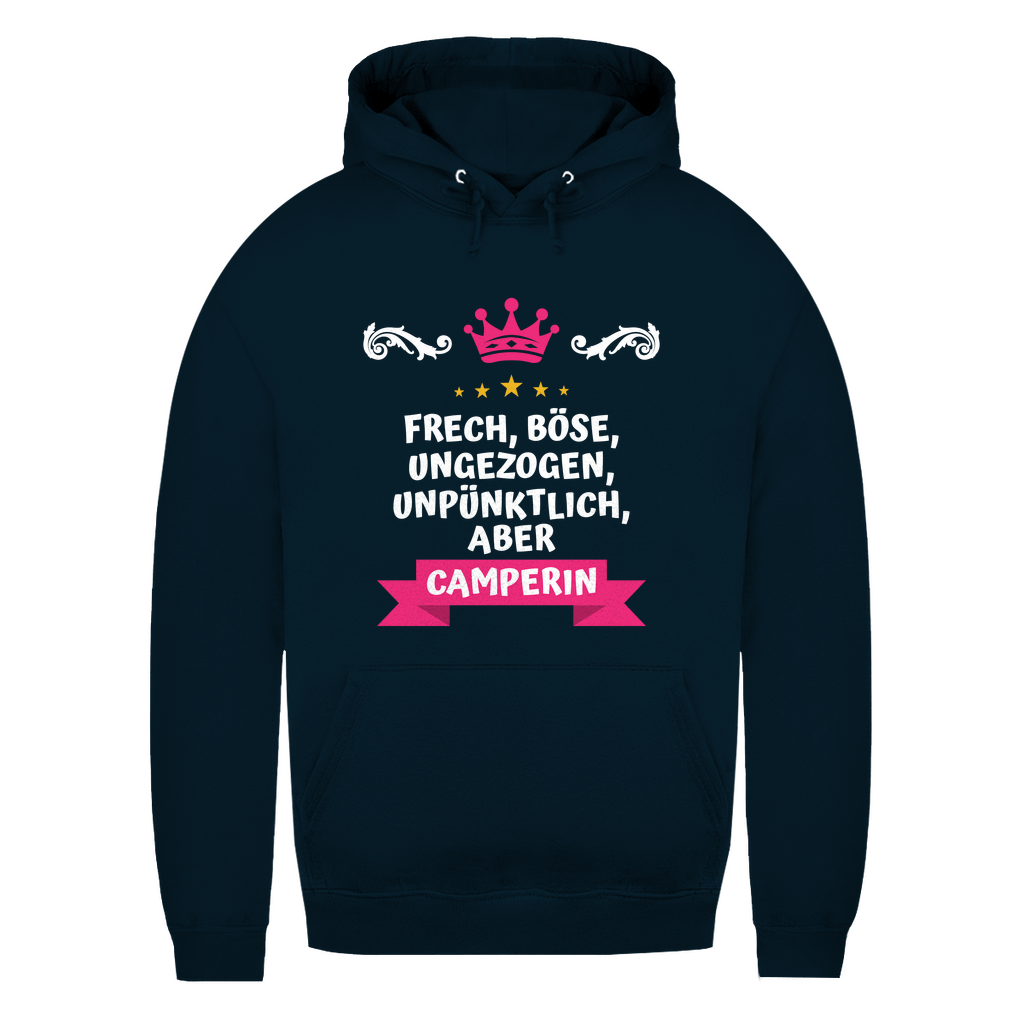 Freche Camperin - Frauen Hoodie - Campingfamilie.de
