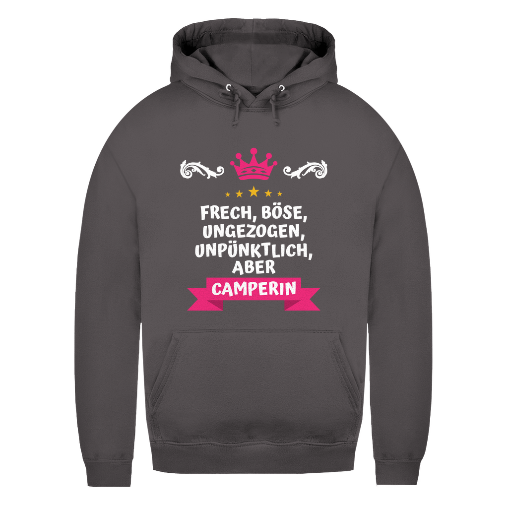 Freche Camperin - Frauen Hoodie - Campingfamilie.de
