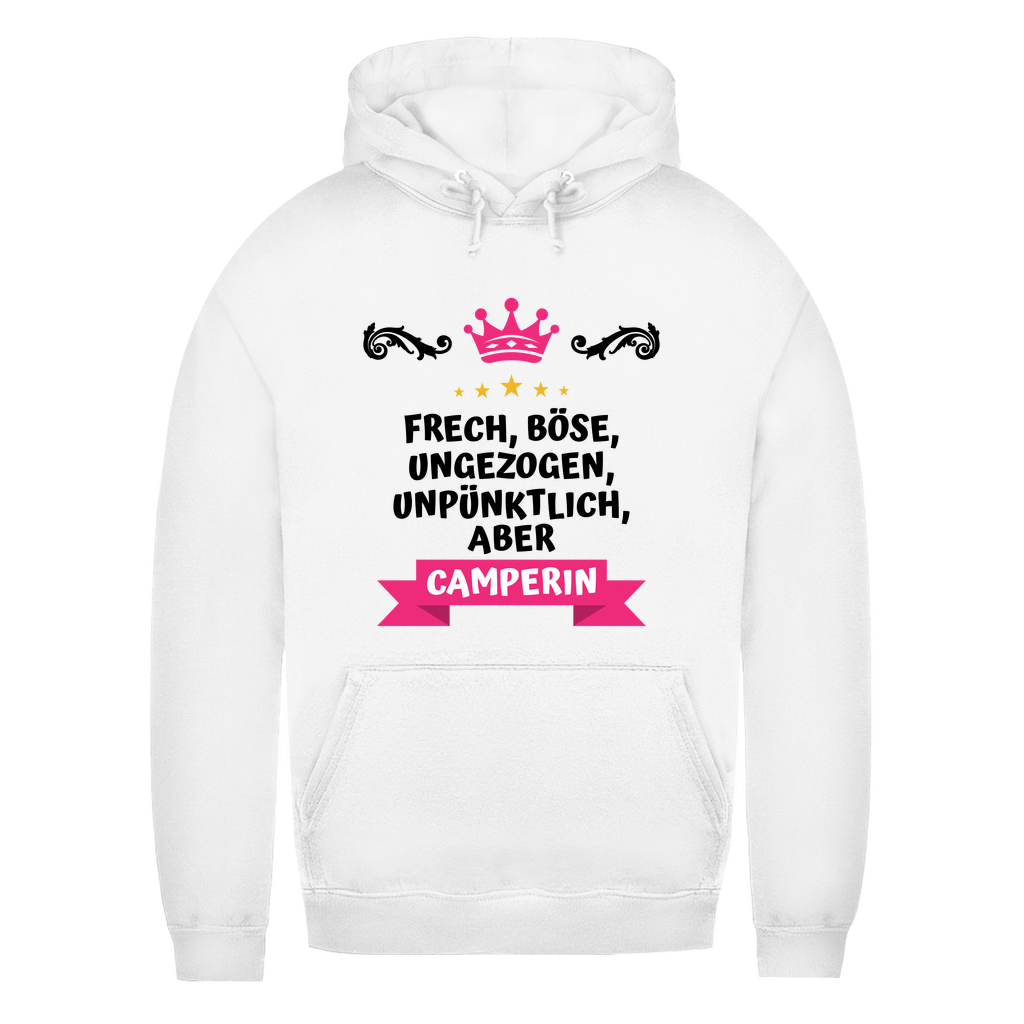 Freche Camperin - Frauen Hoodie - Campingfamilie.de