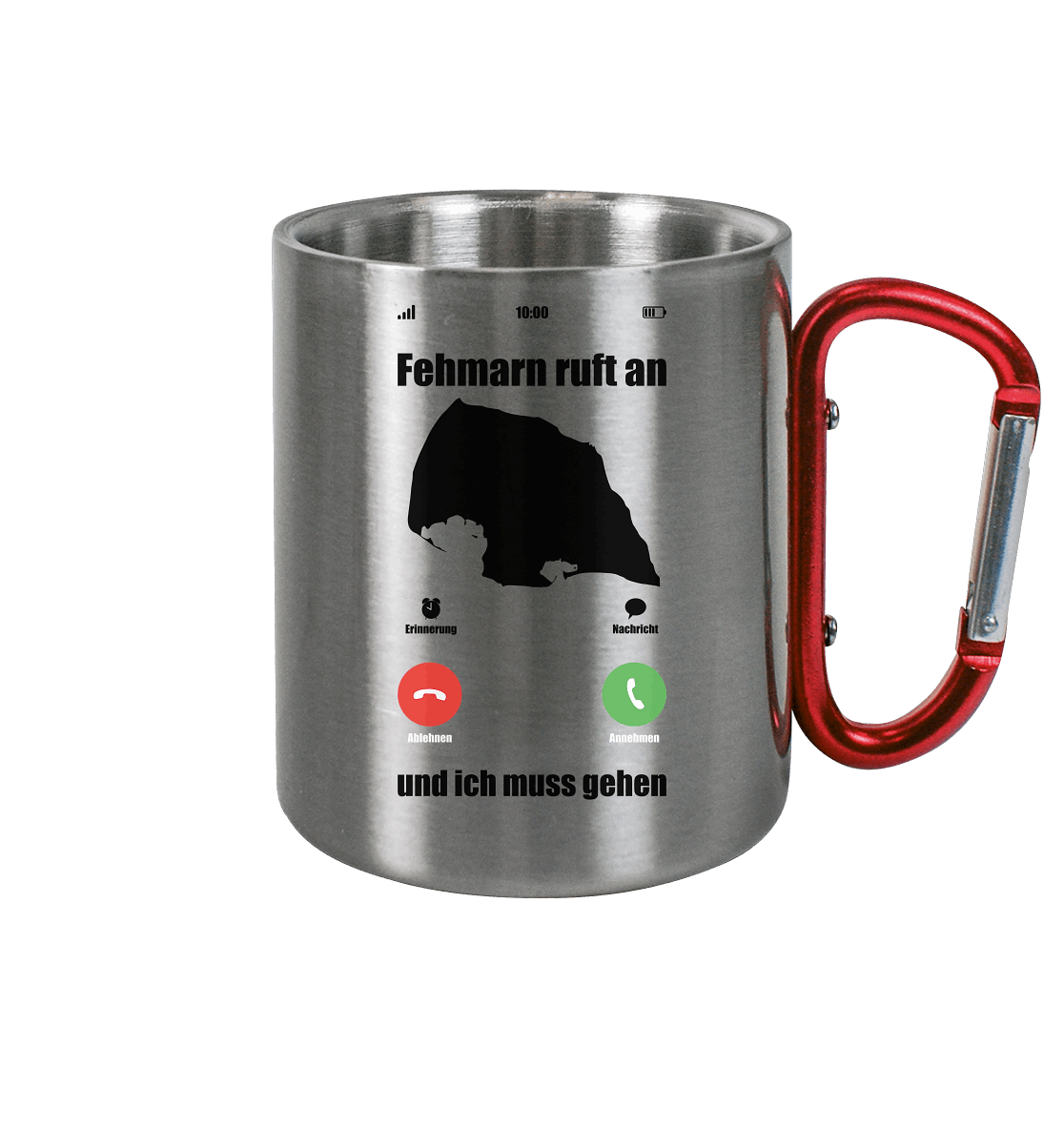 Fehmarn ruft an und ich muss gehen - Edelstahl Tasse