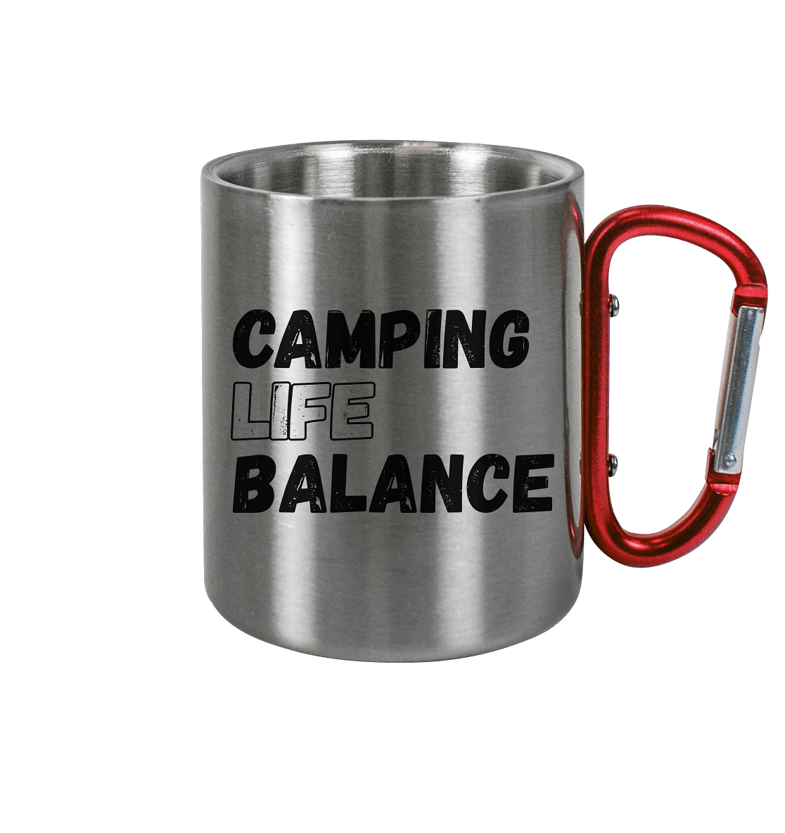 Camping Life Balance - Edelstahl Tasse