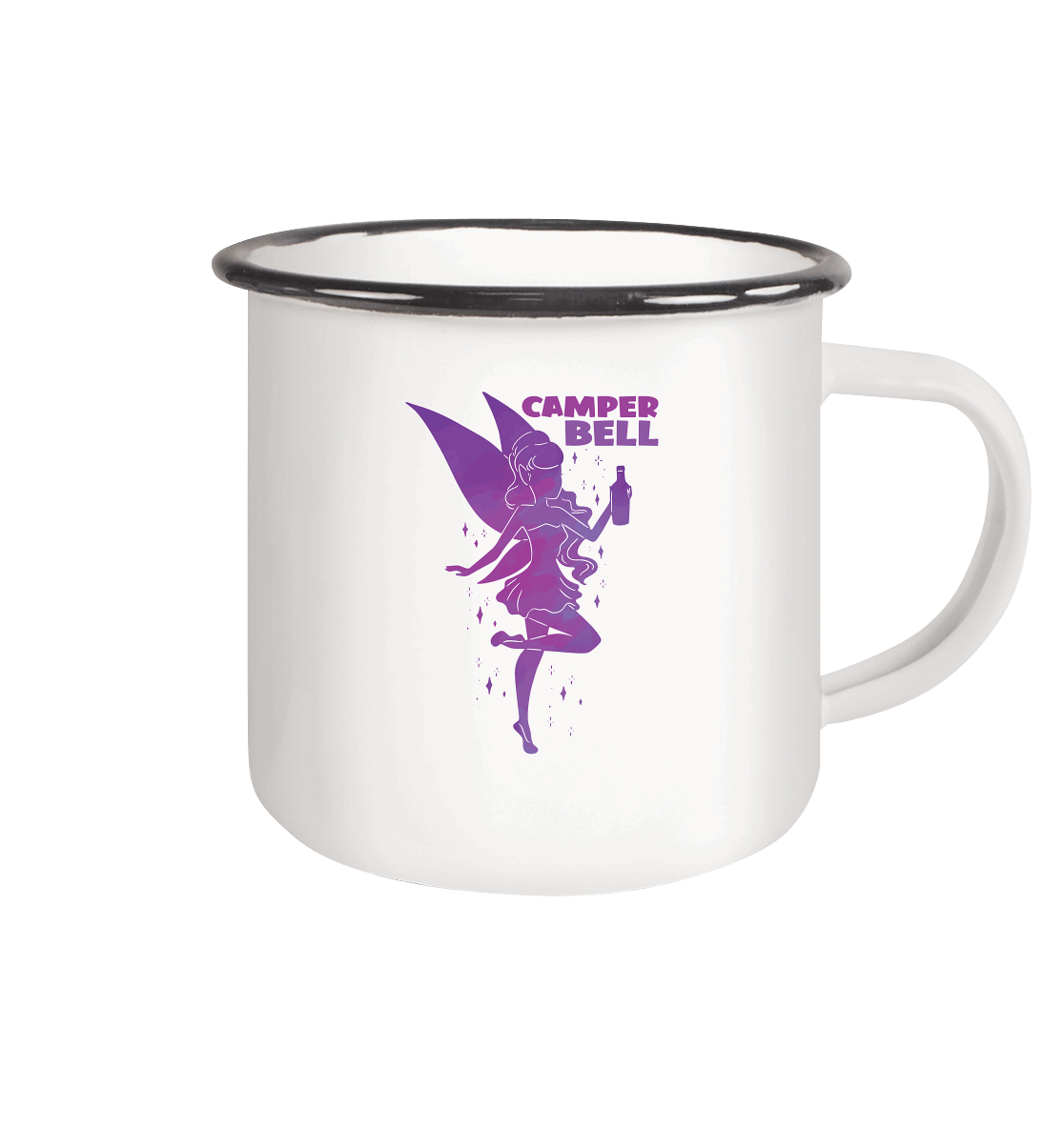 Camperbell - Emaille Tasse (Black)