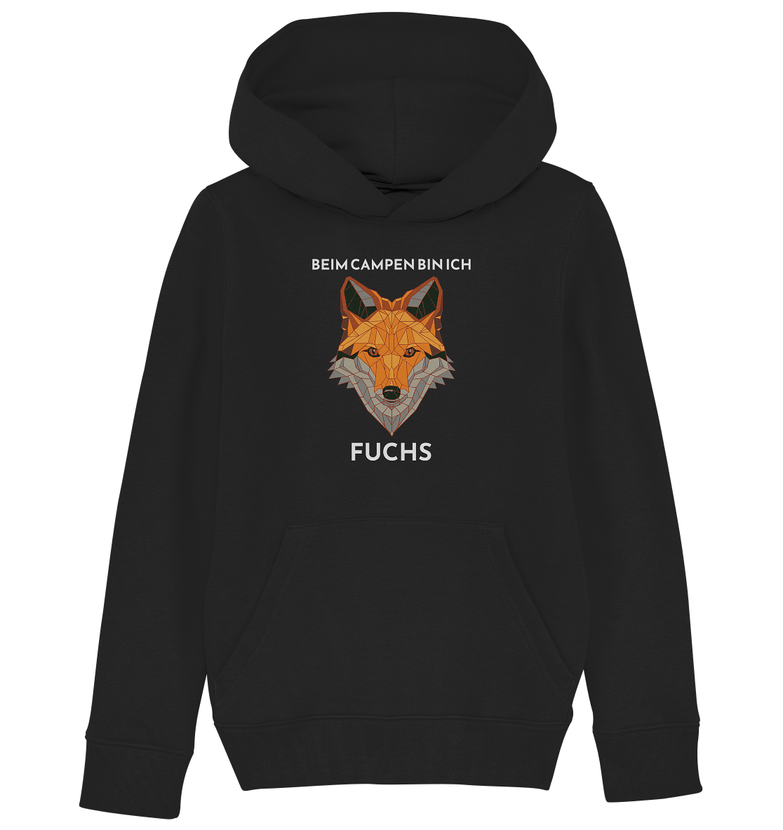Beim Campen bin ich Fuchs - Kids Organic Hoodie