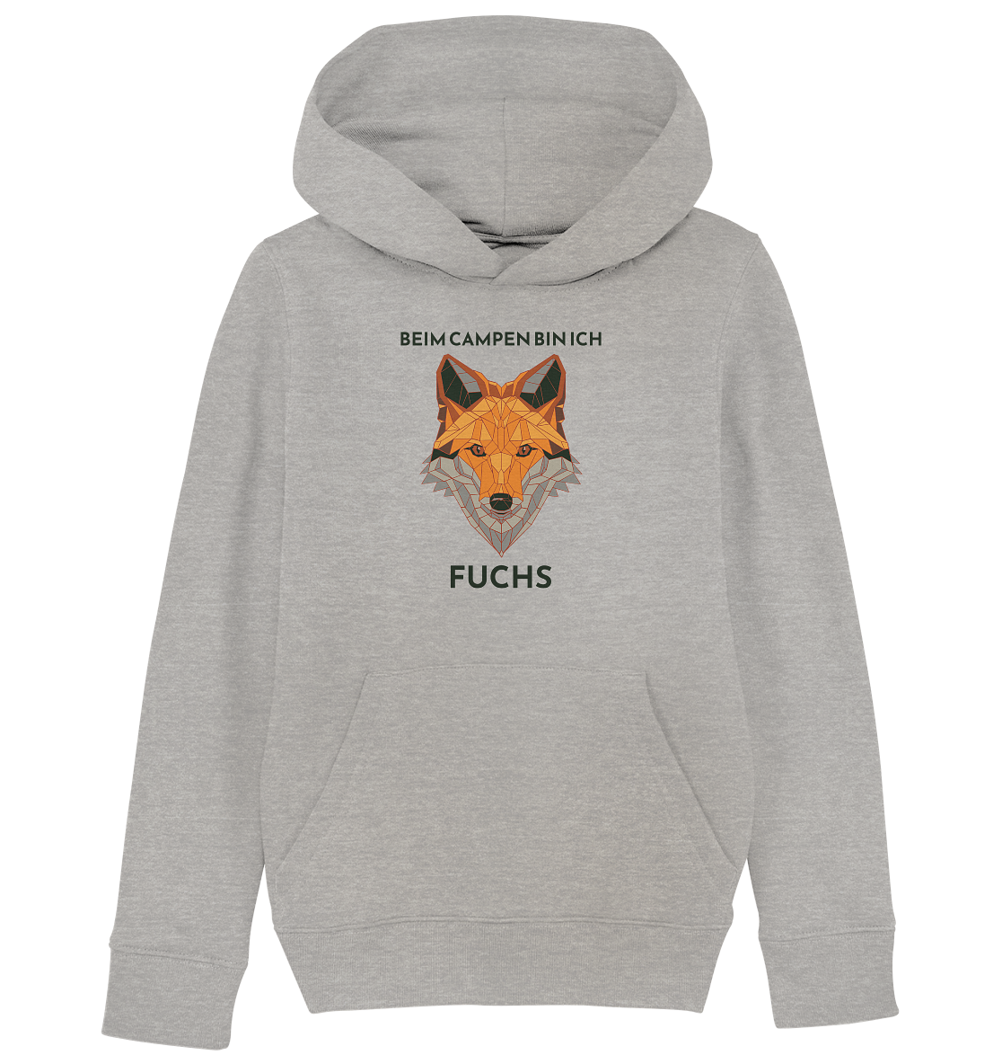 Beim Campen bin ich Fuchs - Kids Organic Hoodie