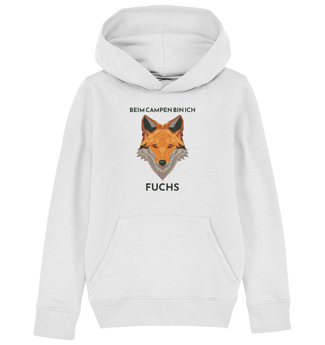 Beim Campen bin ich Fuchs - Kids Organic Hoodie