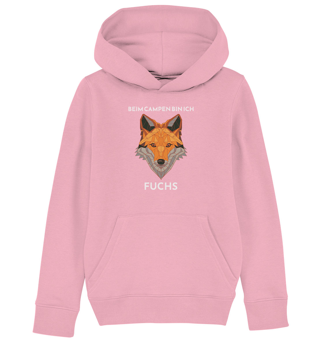 Beim Campen bin ich Fuchs - Kids Organic Hoodie