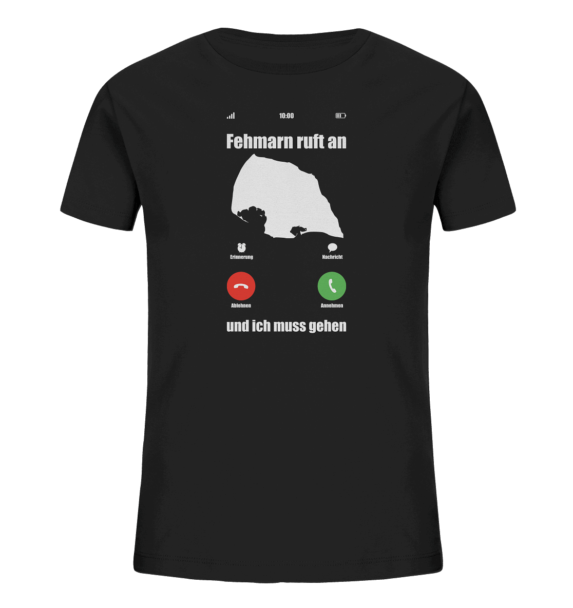 Fehmarn ruft an und ich muss gehen - Kids Organic Shirt