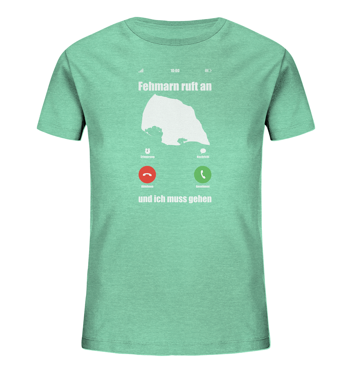 Fehmarn ruft an und ich muss gehen - Kids Organic Shirt