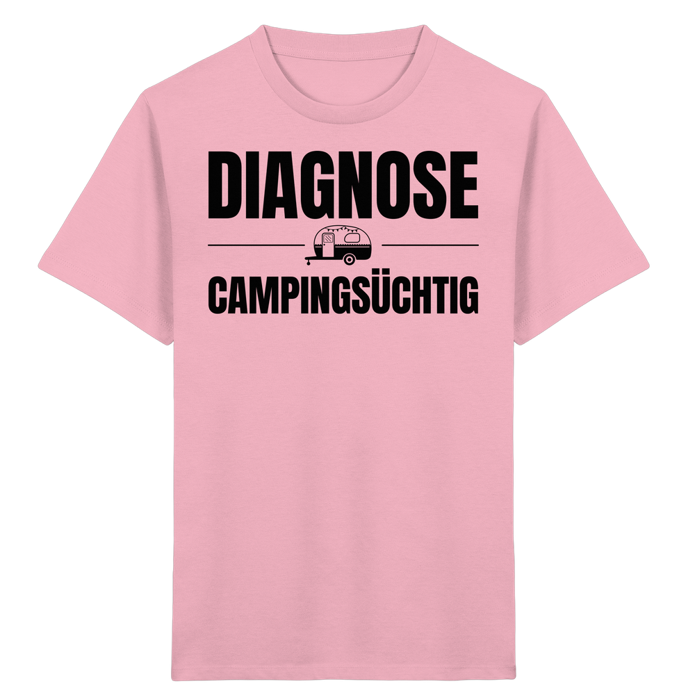 Diagnose Camping-Süchtig – Für echte Wohnwagen-Urlauber | Shirt für kleine Entdecker