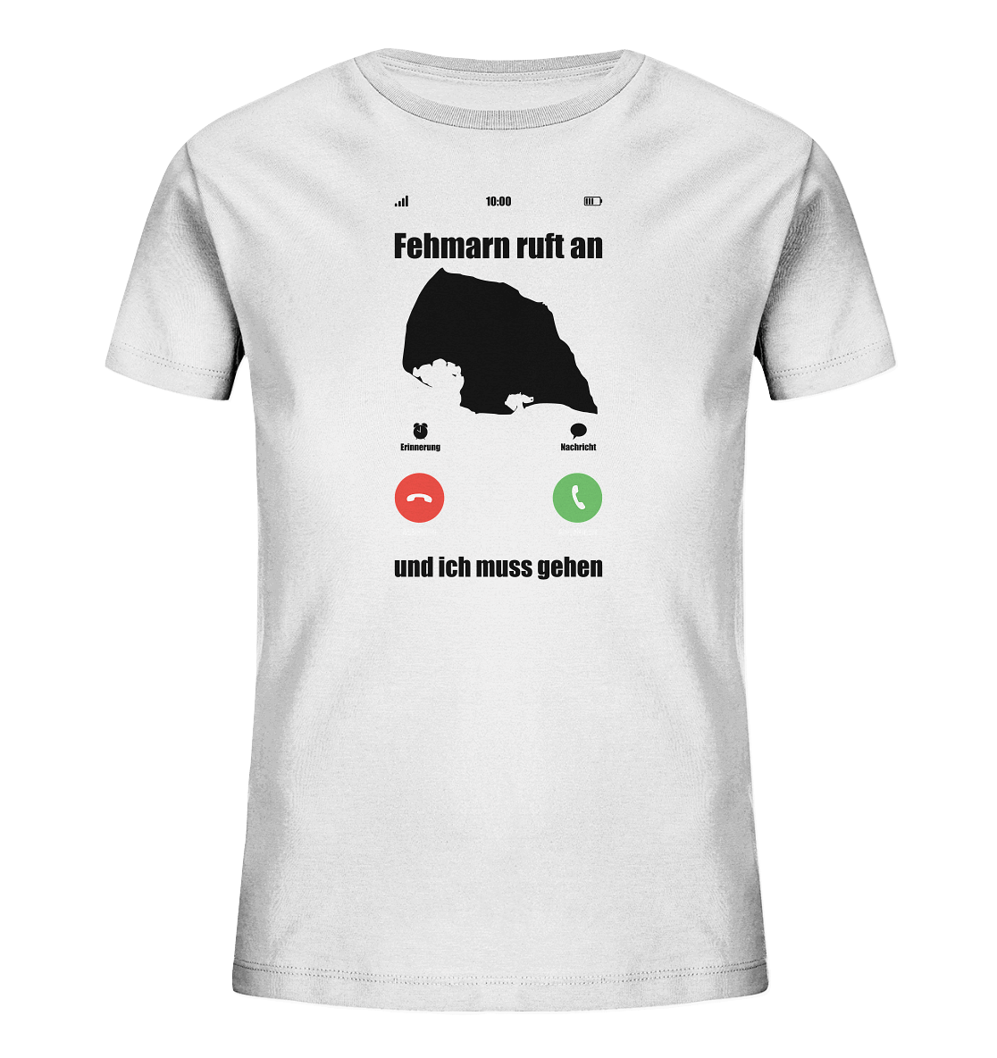 Fehmarn ruft an und ich muss gehen - Kids Organic Shirt
