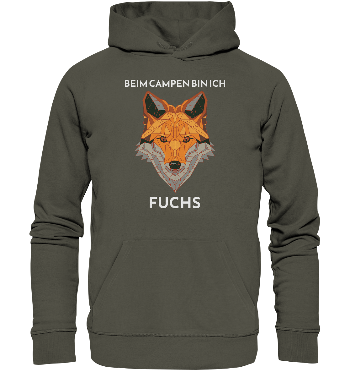 Beim Campen bin ich Fuchs - Organic Basic Hoodie