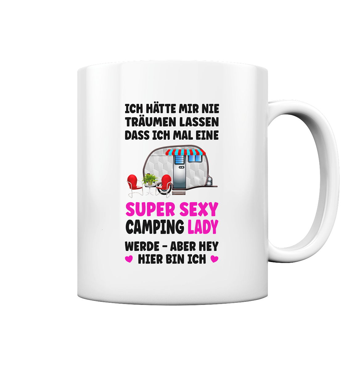 Super Sexy Camping Lady - Tasse glossy