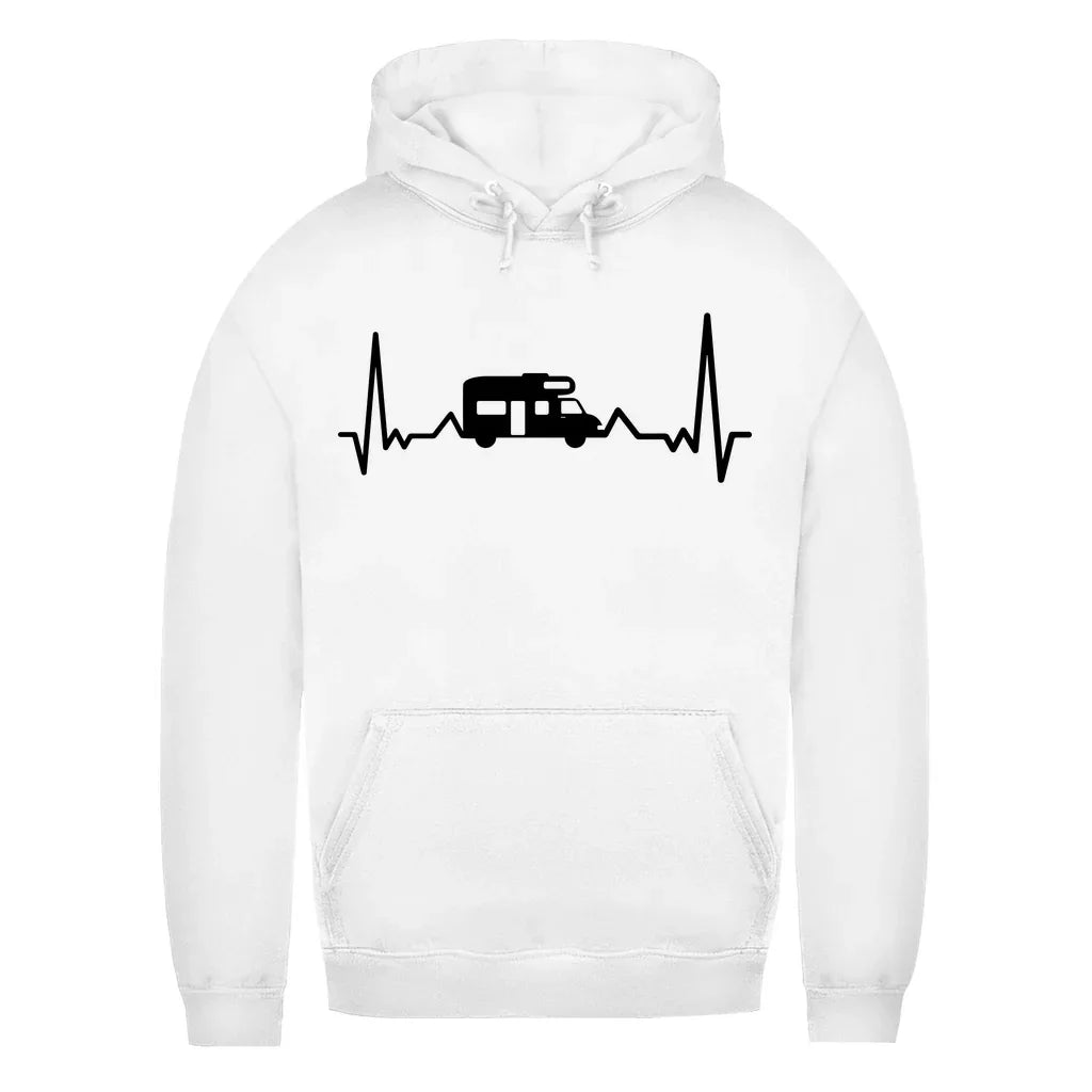 Herzschlag mit Wohnmobil - Frauen Hoodie - Campingfamilie.de