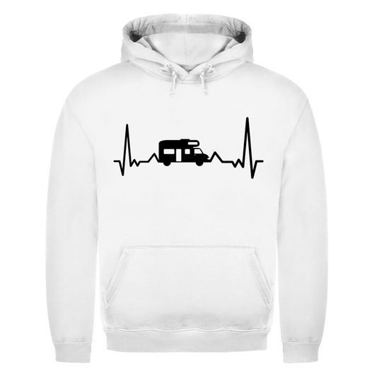 Herzschlag mit Wohnmobil - Männer Hoodie - Campingfamilie.de