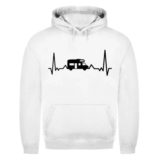 Herzschlag mit Wohnmobil - Männer Hoodie - Campingfamilie.de