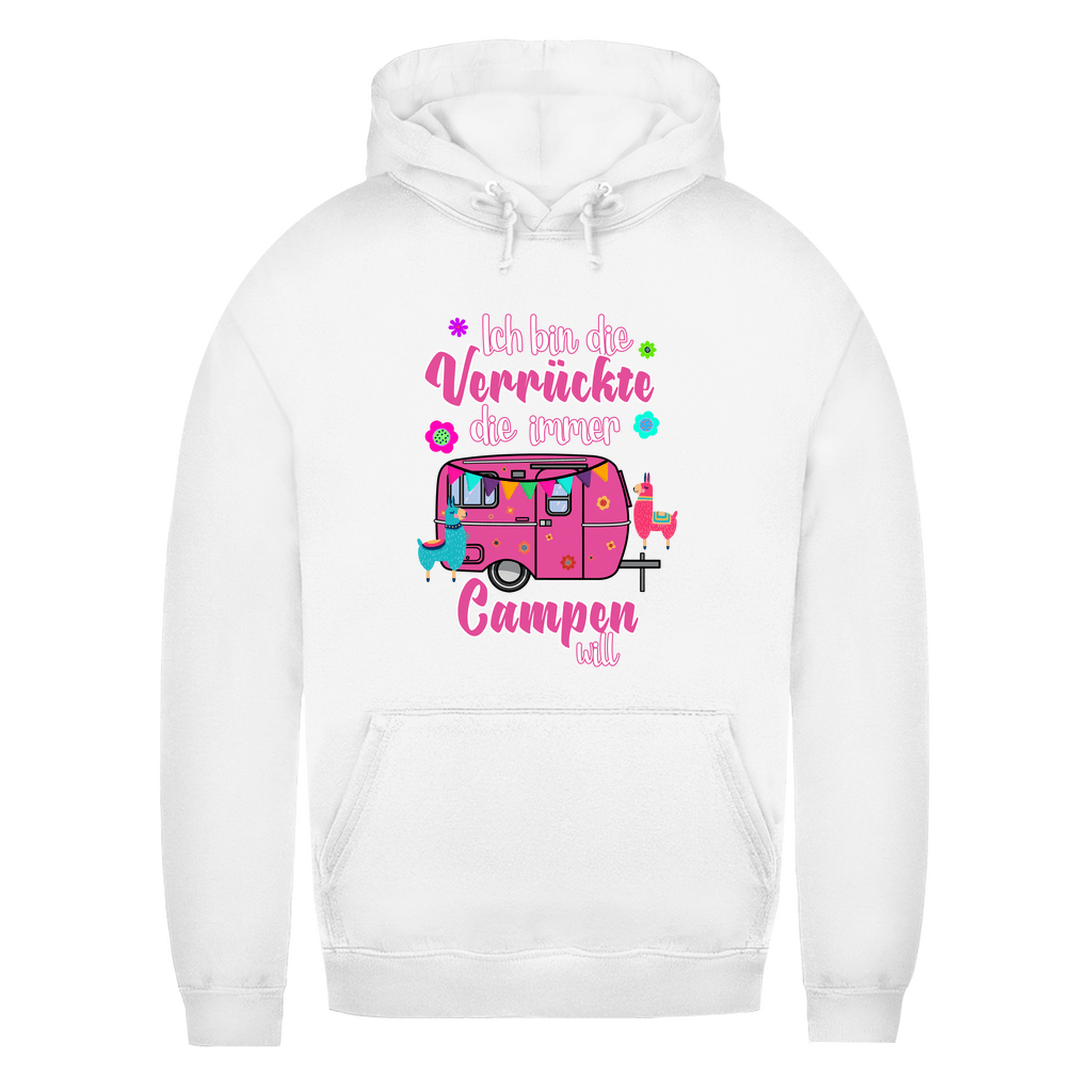 Ich bin die Verrückte, die immer Campen will - Frauen Hoodie - Campingfamilie.de