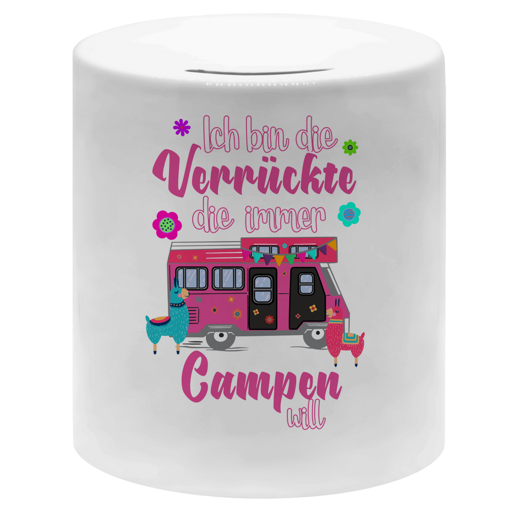 Ich bin die Verrückte, die immer Campen will - Spardose - Campingfamilie.de
