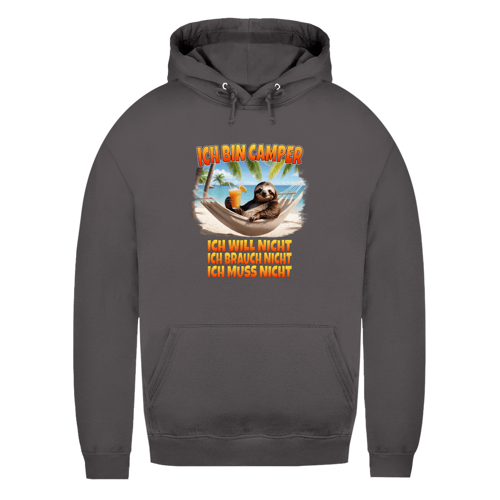 Ich will nicht, ich brauch nicht, ich muss nicht - Frauen Hoodie - Campingfamilie.de
