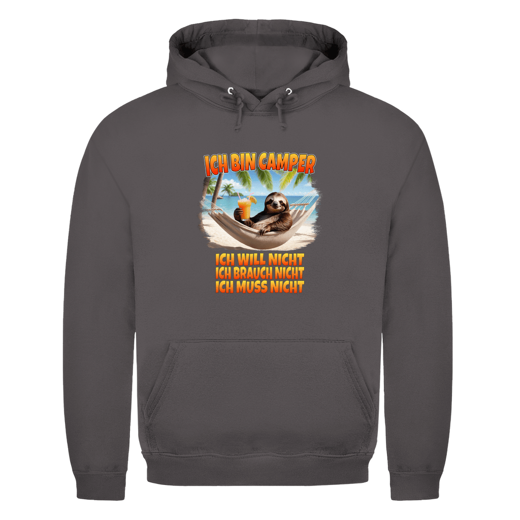Ich will nicht, ich brauch nicht, ich muss nicht - Herren Shirt - Campingfamilie.de