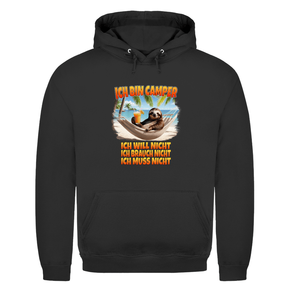 Ich will nicht, ich brauch nicht, ich muss nicht - Herren Shirt - Campingfamilie.de