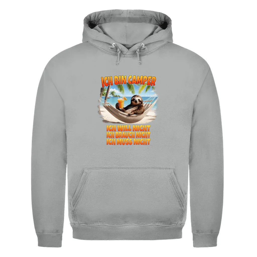 Ich will nicht, ich brauch nicht, ich muss nicht - Herren Shirt - Campingfamilie.de
