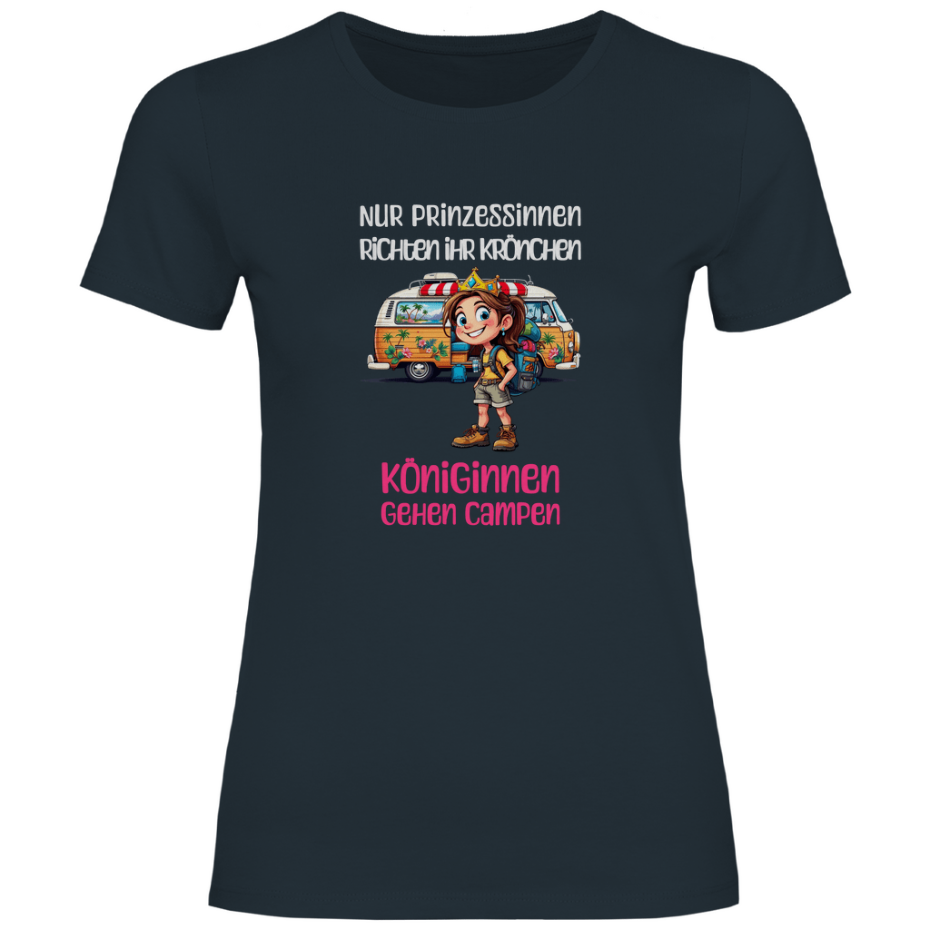 Königinnen gehen Campen - Frauen Shirt - Campingfamilie.de