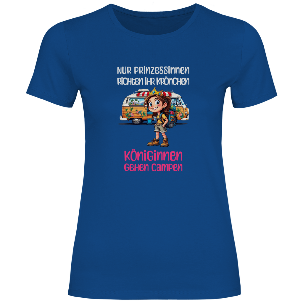 Königinnen gehen Campen - Frauen Shirt - Campingfamilie.de