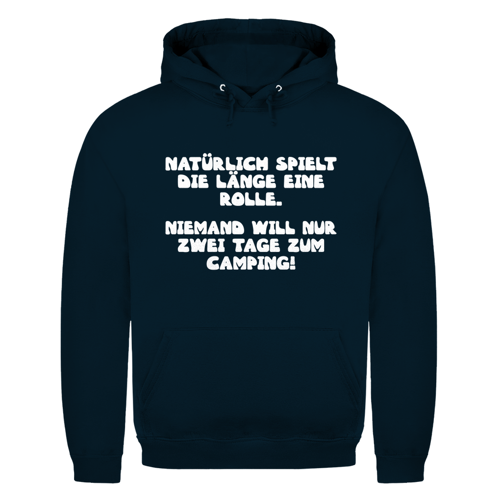 Länge spielt doch eine Rolle - Männer Hoodie - Campingfamilie.de