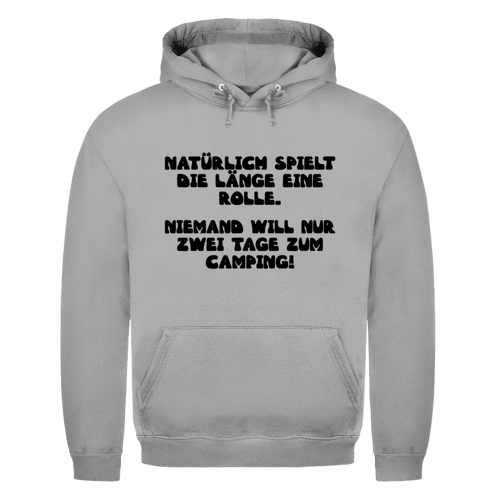 Länge spielt doch eine Rolle - Männer Hoodie - Campingfamilie.de