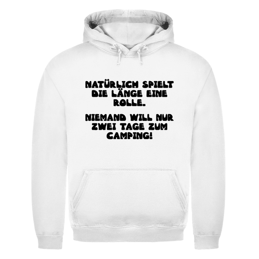 Länge spielt doch eine Rolle - Männer Hoodie - Campingfamilie.de