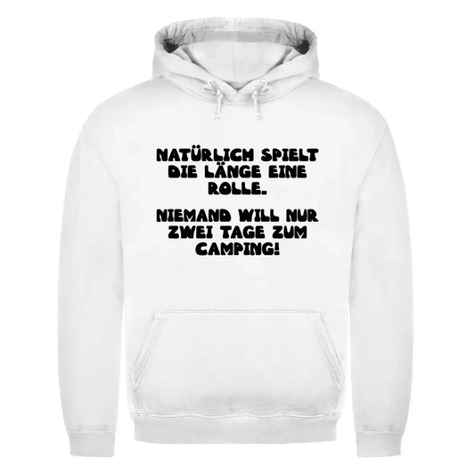Länge spielt doch eine Rolle - Männer Hoodie - Campingfamilie.de