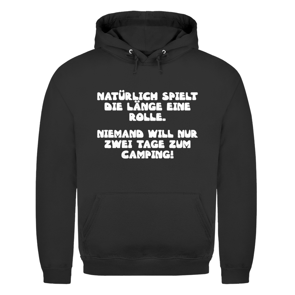 Länge spielt doch eine Rolle - Männer Hoodie - Campingfamilie.de