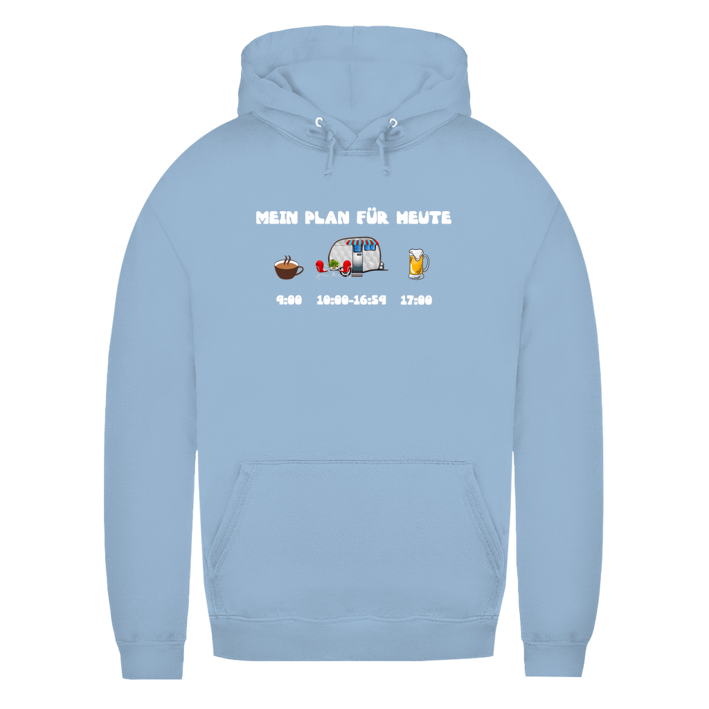 Mein Plan für heute: Kaffee, Camping, Bier - Frauen Hoodie - Campingfamilie.de