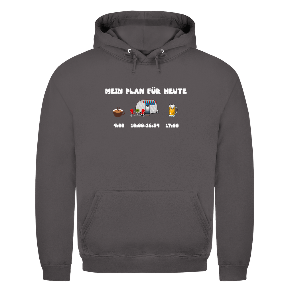 Mein Plan für heute: Kaffee, Camping, Bier - Herren Hoodie - Campingfamilie.de