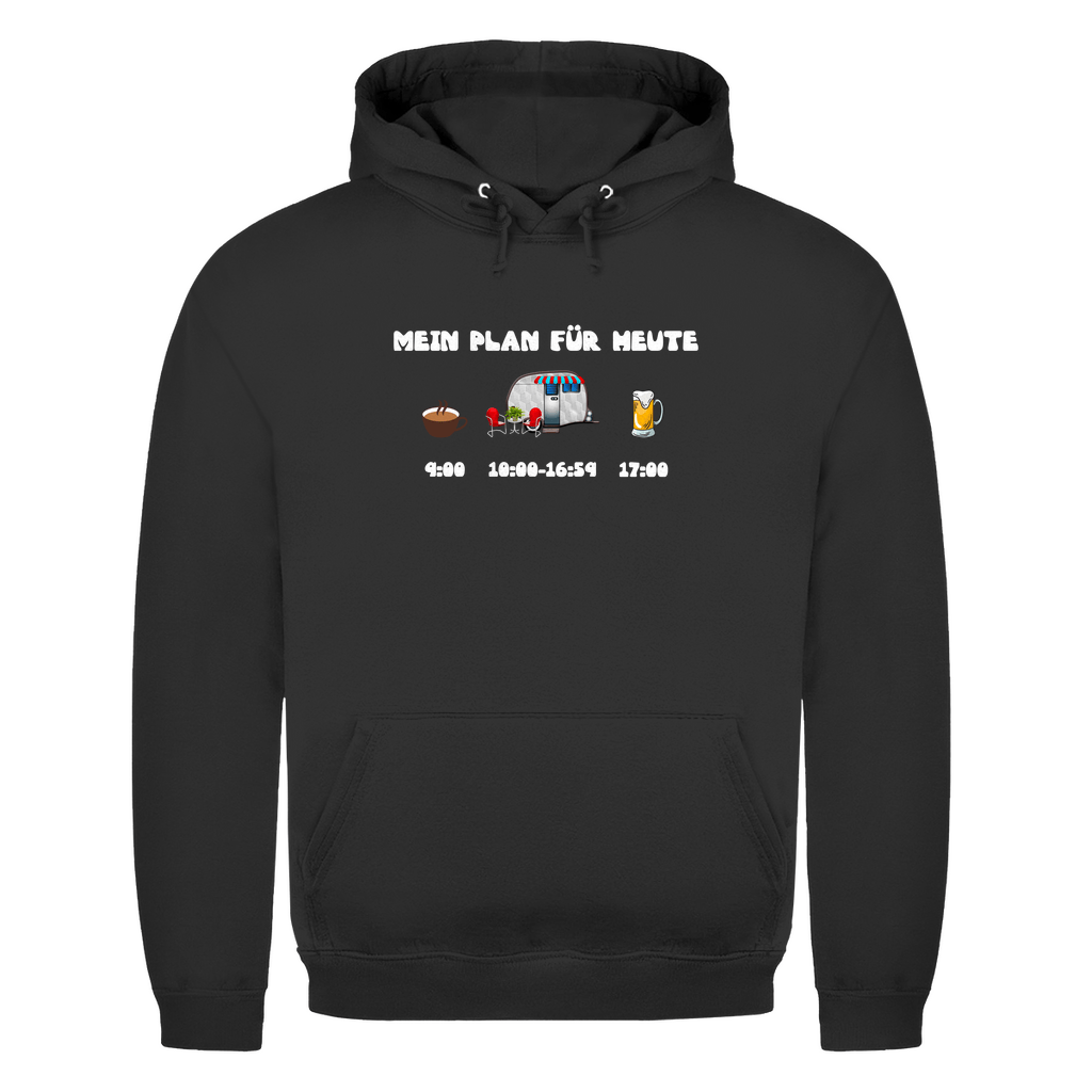 Mein Plan für heute: Kaffee, Camping, Bier - Herren Hoodie - Campingfamilie.de