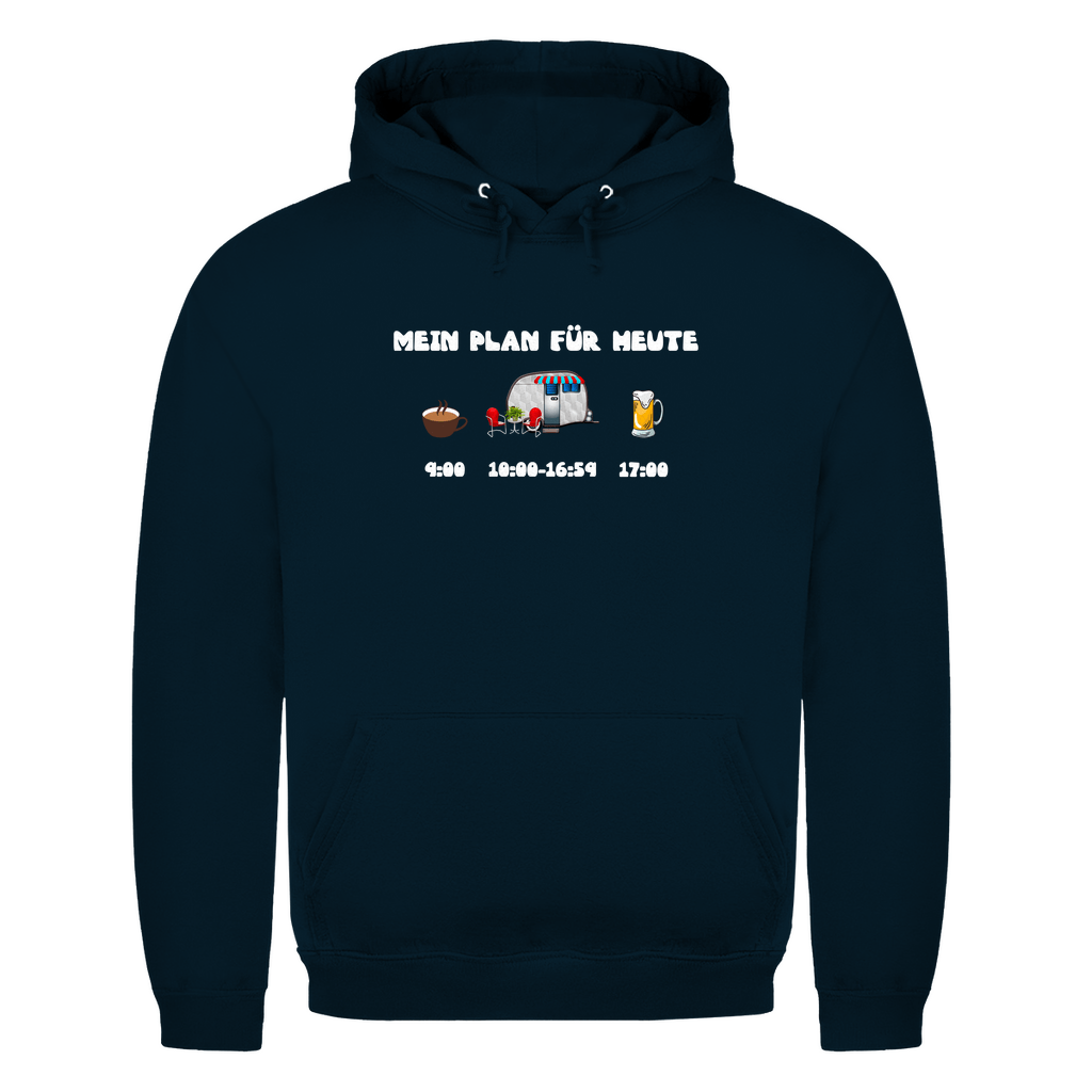 Mein Plan für heute: Kaffee, Camping, Bier - Herren Hoodie - Campingfamilie.de