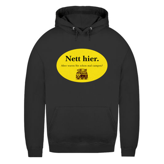 Nett hier. Aber waren Sie schon mal campen? - Frauen Hoodie - Campingfamilie.de