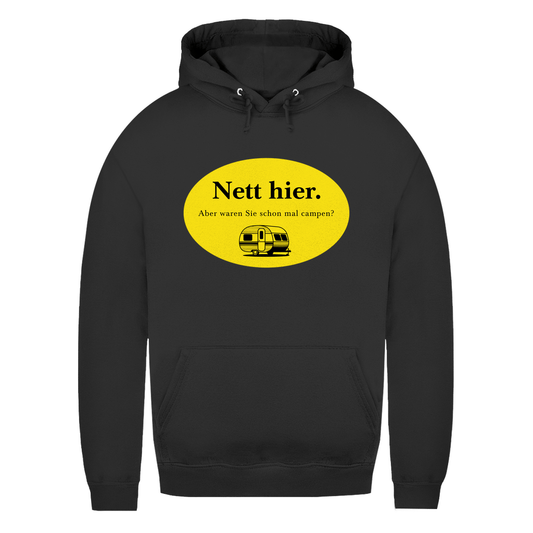 Nett hier. Aber waren Sie schon mal campen? - Frauen Hoodie - Campingfamilie.de
